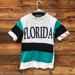 Vintage Florida Color Blocked T Shirt